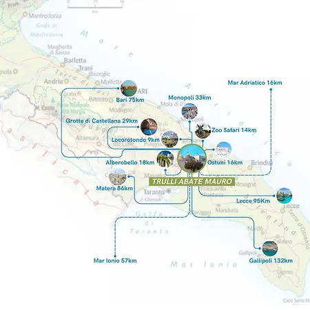 Trulli Abate Mauro 度假居 *